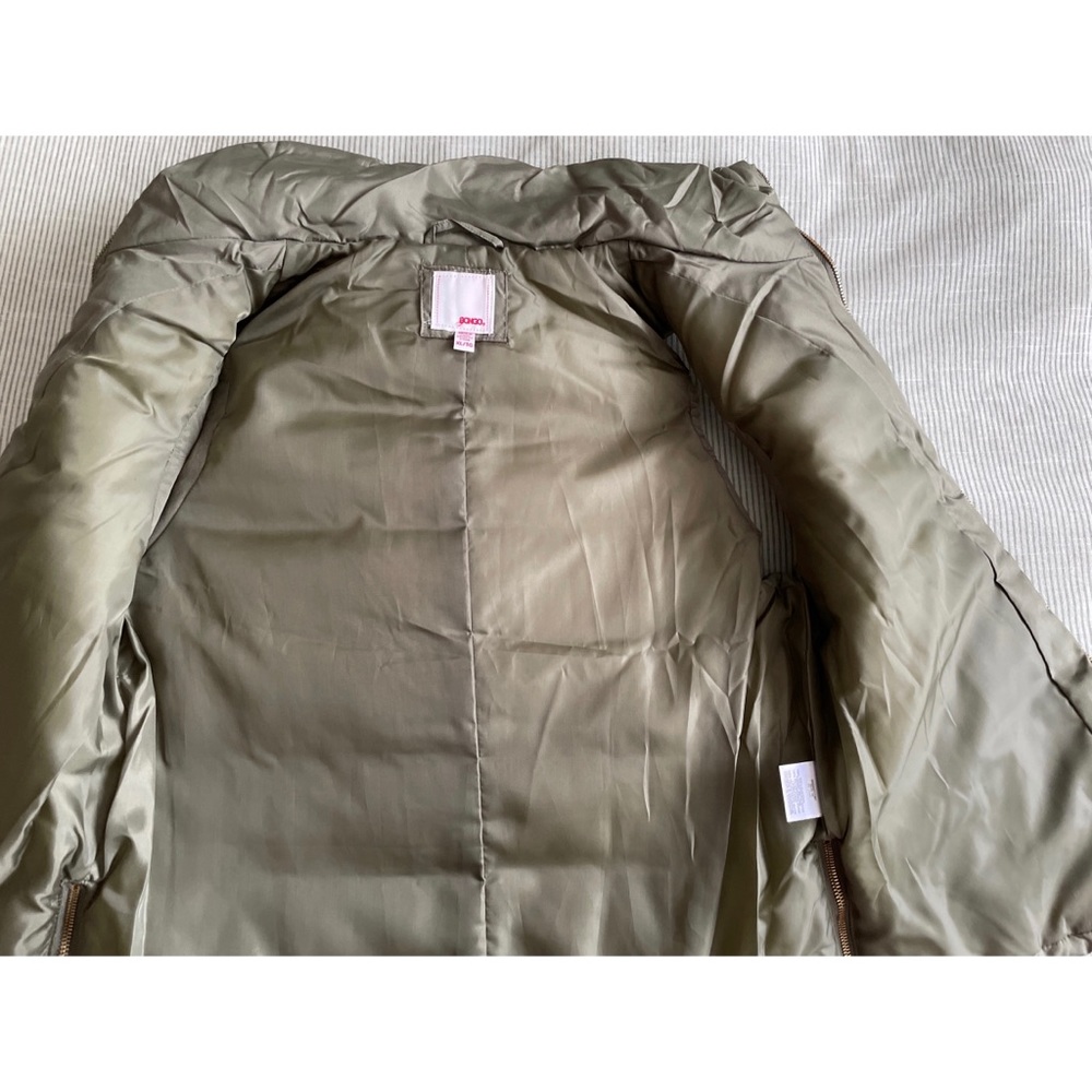 BONGO Olive Green Puffy Vest with Removable Hood - Picture 8 of 16